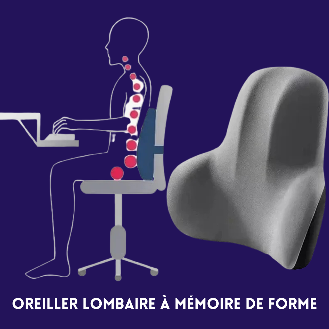 Coussin Lombaire Ergonomique – Soutien & Confort Quotidien