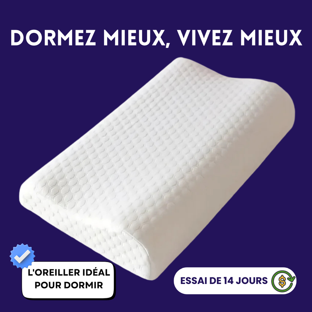 Oreiller Orthopédique à Mémoire de Forme