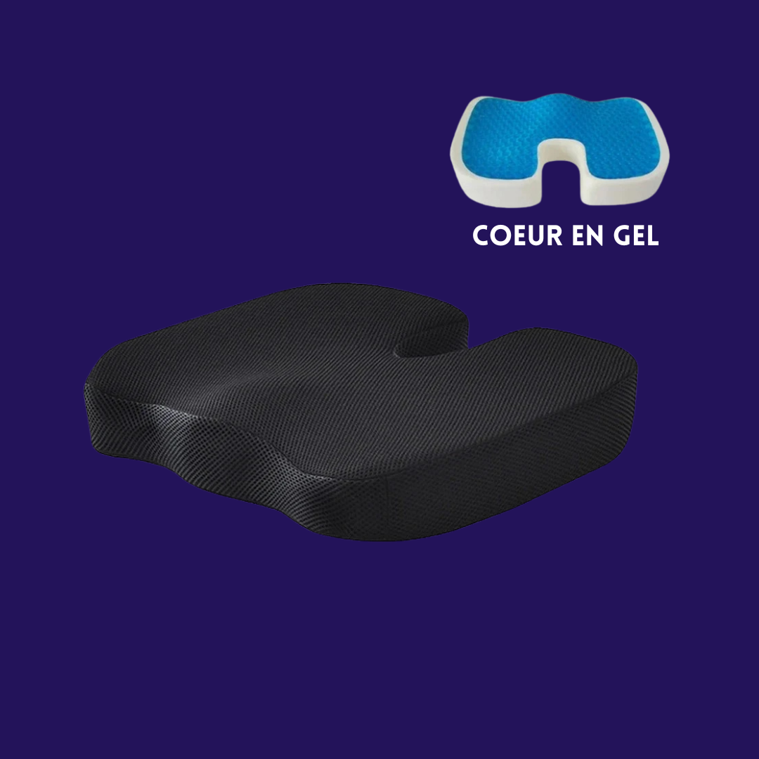 Siège Orthopédique – Gel & Mousse Mémoire