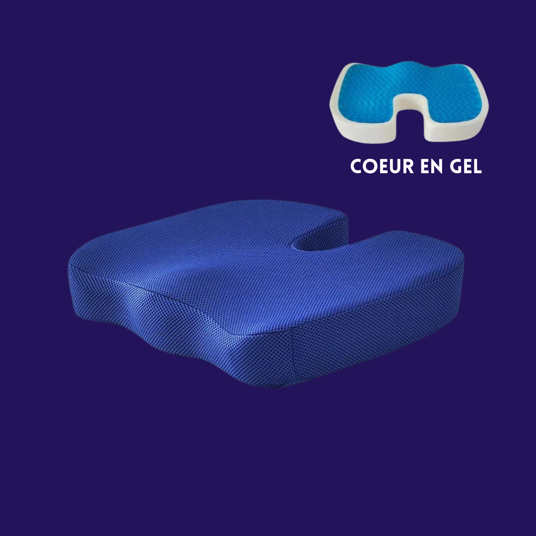 Siège Orthopédique – Gel & Mousse Mémoire