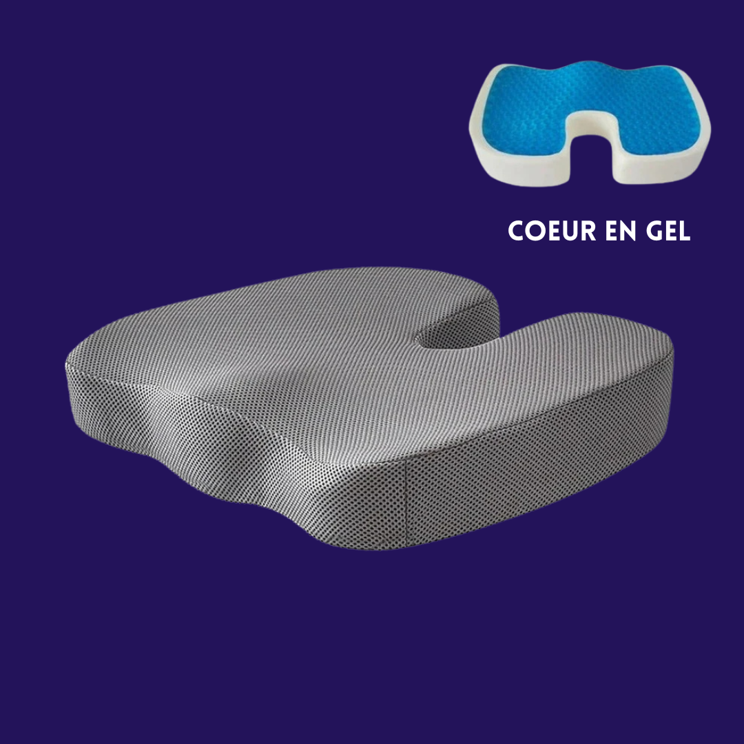 Siège Orthopédique – Gel & Mousse Mémoire