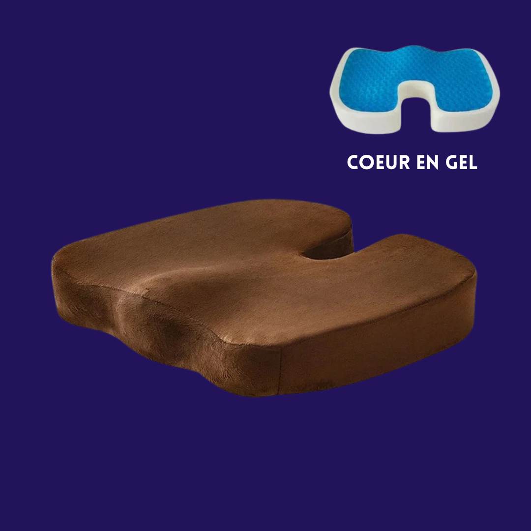 Siège Orthopédique – Gel & Mousse Mémoire
