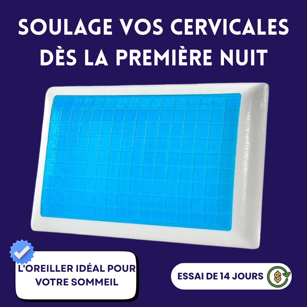 Oreiller Orthopédique Cervical Rafraîchissant