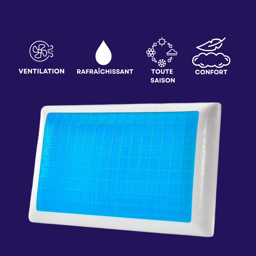 Oreiller Orthopédique Cervical Rafraîchissant