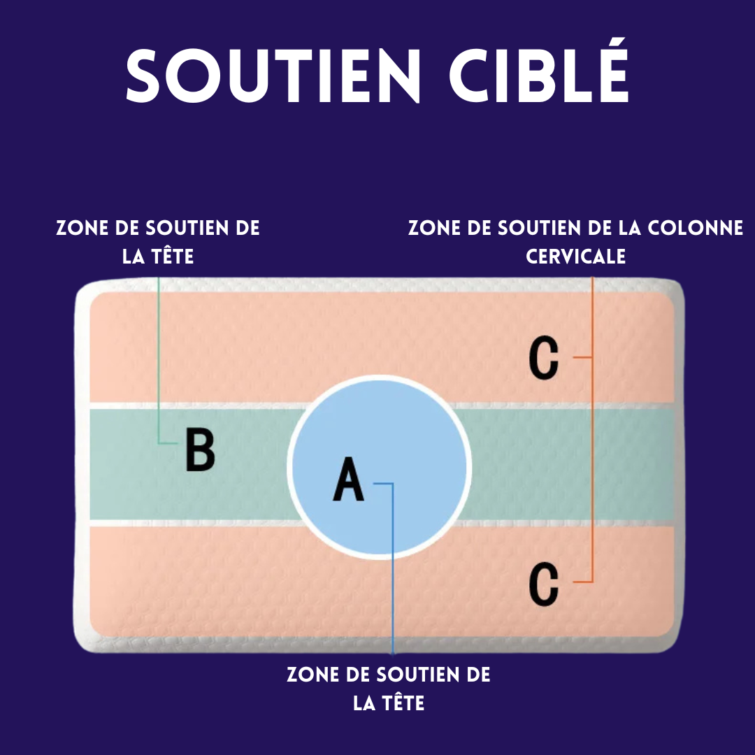 Oreiller Cervical Rectangulaire Orthelo™ – Confort Mémoire & Soutien Ergonomique