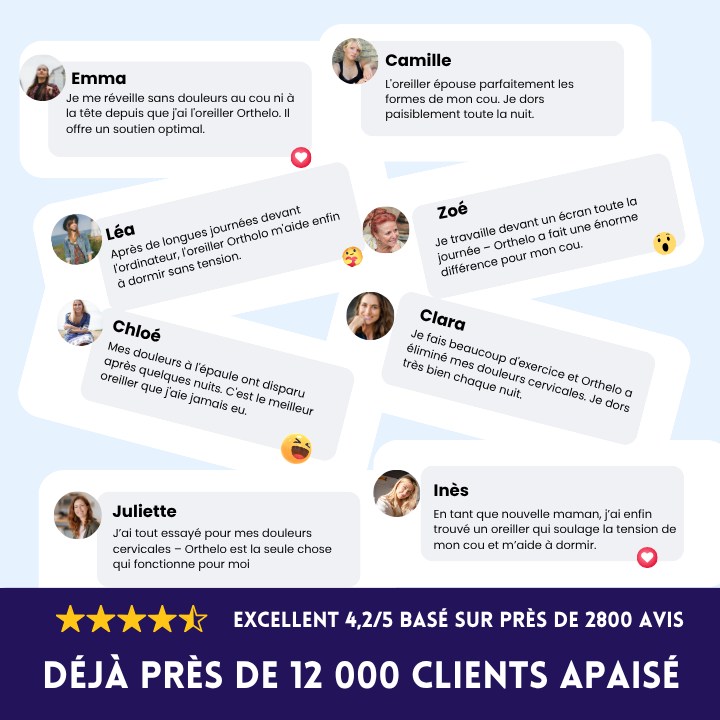 Oreiller Orthopédique à Mémoire de Forme