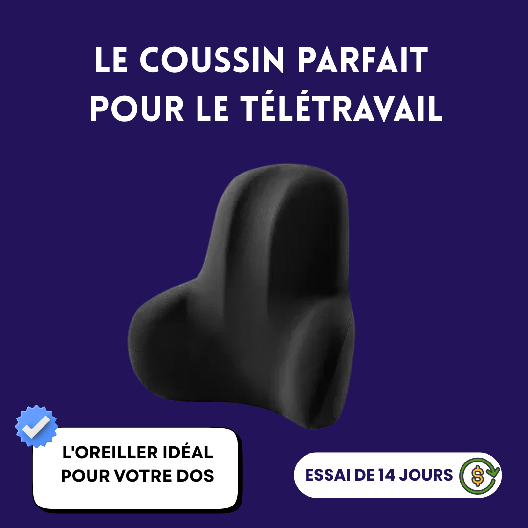 Coussin Lombaire Ergonomique – Soutien & Confort Quotidien